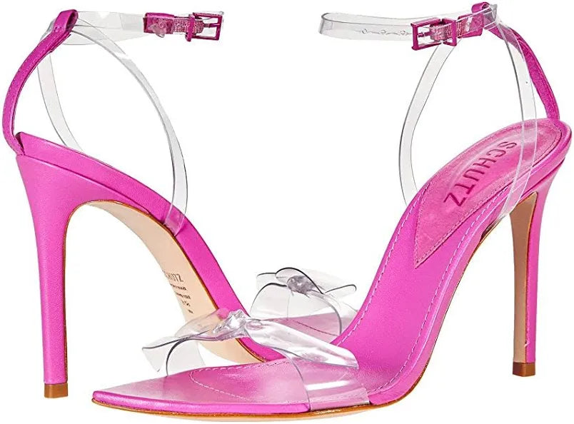 SCHUTZ Elyda Leather & Vinyl Sandal